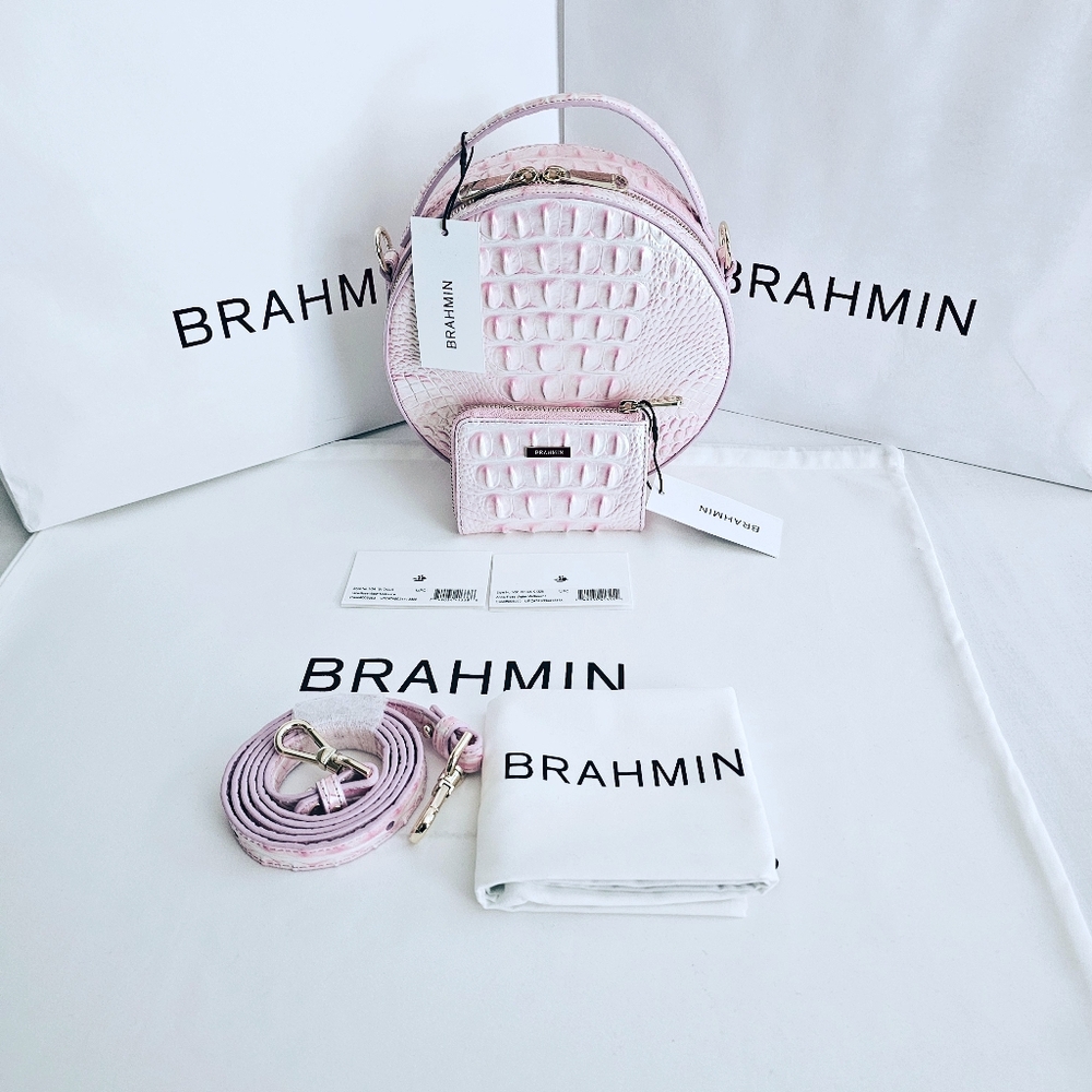 NWT Brahmin ROSE WATER Lane w/Anita Wallet